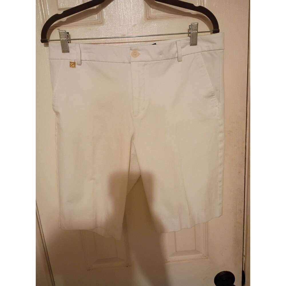Lauren Ralph Lauren Black Label Shorts White Women Size 8 Preppy Casual